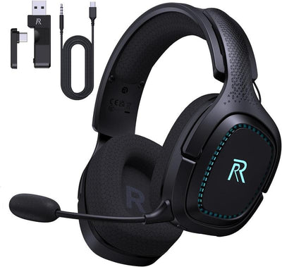 2.4Ghz Wireless Gaming Headset for PS5, Xbox(Wired), PC, Nintendo Switch