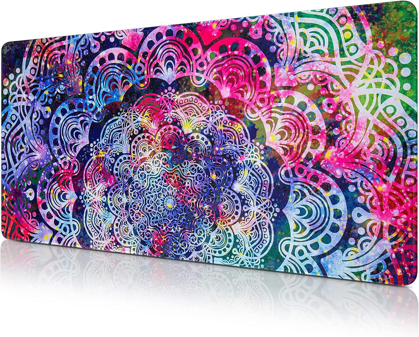 Gaming Mouse Pad,  Extended Mouse Pad 31.5X15.7Inch XXL Large Big Computer Keyboard Mouse Mat Desk Pad with Non-Slip Base and Stitched Edge for Home Office Gaming Work