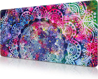Gaming Mouse Pad,  Extended Mouse Pad 31.5X15.7Inch XXL Large Big Computer Keyboard Mouse Mat Desk Pad with Non-Slip Base and Stitched Edge for Home Office Gaming Work